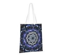 LPSRTWE Sac fourre-tout en toile robuste, réutilisable, sac d'épicerie, sac de courses rectangulaire, sac cadeau mandala pour femme