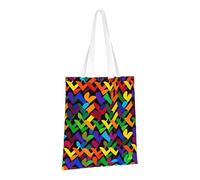 LPSRTWE Sac fourre-tout en toile très résistant réutilisable pour les courses, les courses, la fierté gay, sacs cadeaux arc-en-ciel pour femmes