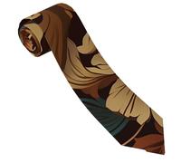 LPSRTWE Tropical Sunset Cravate classique en soie tissée jacquard pour homme, Lot de fleurs ornées, taille unique