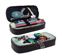 LPSRTWE Trousse à crayons artistique de grande capacité en cuir avec fermeture éclair pour homme et femme