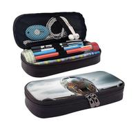 LPSRTWE Trousse à crayons de grande capacité en cuir avec fermeture éclair pour homme et femme