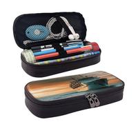 LPSRTWE Trousse à crayons de grande capacité en cuir avec fermeture éclair pour homme et femme