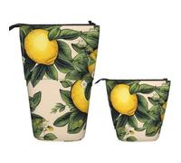 LPSRTWE Trousse à crayons télescopique avec fermeture éclair - Motif écureuil juste allongé - Trousse à crayons portable pour bureau, citron, Taille unique