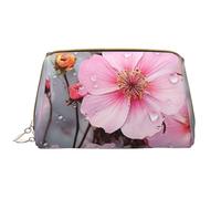 LPSRTWE Trousse de maquillage de voyage pour femme - Grande capacité - En cuir synthétique - Étanche - Belle trousse de maquillage à motif floral - Portable - Large ouverture - Avec fermeture éclair -