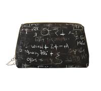 LPSRTWE Trousse de maquillage de voyage pour femme - Grande capacité - En cuir synthétique - Étanche - Pour tableau noir - Trousse de maquillage portable à large ouverture avec fermeture éclair -