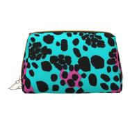 LPSRTWE Trousse de maquillage de voyage pour femme - Grande capacité - En cuir synthétique - Imperméable - Jolie trousse de maquillage portable à large ouverture avec fermeture éclair - Motif léopard