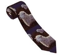 LPSRTWE Zebra Cravate classique en soie tissée jacquard pour homme, Mouton, taille unique