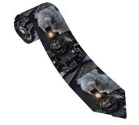 LPSRTWE Zebra Cravate classique en soie tissée jacquard pour homme, Train à vapeur, taille unique
