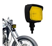 LPUYTRB Feu Avant Phare de moto, lumière carrée et rectangulaire, ampoule H3, accessoires pour Chopper pour Bobber