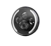 LPUYTRB Feu Avant Phare LED pour motos, 7 pouces, faisceau Hi/Lo, assemblage de lampes pour Road King pour Jk Halo Angel Ey