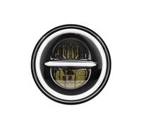LPUYTRB Feu Avant Phare LED pour motos, 7 pouces, faisceau Hi/Lo, assemblage de lampes pour Road King pour Jk Halo Angel Ey