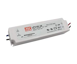 LPV-60-24 60 W 24 V 2,5 A MEAN WELL, LED Imperméable à l'eau Changer D'alimentation,Convertisseur Pour Le Transformateur,Switching Power Supply AC- DC