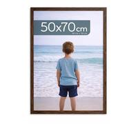 LPVS Cadre 50x70 cm - Cadre Photo Bois MDF avec Verre Acrylique - Cadre Mural pour Affiche, Photo ou Poster - Décoration Tout Style - Entreprise Française