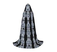 LPWTYCBV Cape à capuche avec imprimé hippopotame pour adolescents confortable et durable pour Halloween