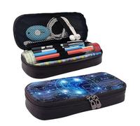 LPWTYCBV La trousse à crayons en cuir imprimé cerveau d'intelligence artificielle avec fermeture éclair est très adaptée pour un usage quotidien., Noir , Taille unique, Trousse de maquillage