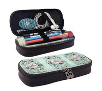LPWTYCBV Trousse à crayons en cuir imprimée avec illustration « I Love The 90s » avec fermeture éclair est très adaptée pour un usage quotidien., Noir , Taille unique, Trousse de maquillage