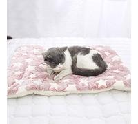 LPxdywlk Animaux Domestiques Chien Chats Étoile Pattes Tapis De Lit Doux Couverture en Polaire Couverture Chaud Coussin De Sommeil Matelas Hiver Animaux Accessoires 6# 49x32cm