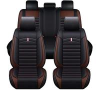 LPYFDC Housse de Siège de Voiture en Cuir pour VW Santana 2002-2020, Ensemble Complet de Protecteurs de Siège Auto, Housses Siège Avant Arrière,Coffee-Line