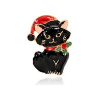 LPYO Broche de Noël pour femme avec strass et cristal - Couronne d'arbre de Noël, bonhomme de neige, renne, traîneau, Père Noël, moufles - Bijoux décoratifs - Accessoires de costume de Noël, Medium