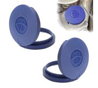 LPZMPZ 2 Pièce Bouchon Lave Glace, Bouchon Bocal Réservoir Lave Glace, Couvercle Réservoir Liquide Lave-glace, Pour Peugeot 106 206 207 406 5008 Citroën C2 C3, 643230 (Bleu)