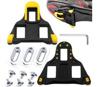 LPZMPZ Cale de Pédale Crampons Chaussures de Vélo Compatibles avec Shimano SPD SL SM-SH11 de Velo Route Cleats Antidérapante Jaune pour VTT MTB D'intérieur