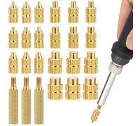 LPZMPZ Lot de 16 Aides à la Fusion pour Inserts Filetés M2/ M2.5/ M3/ M4/ M5/ M6/ M8 Écrous de Fusion Compatible avec T18 ST 900M WLC100, Pour Pièces D'imprimante 3D