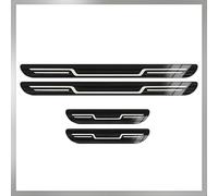 LQAHDBTO 4 Pièces Protecteur de Seuil de Porte pour Ford Puma/Puma St SUV 2019 2020 2021 2022 2023 2024,Protection Seuil de Porte Voiture Acier Inoxydable Autocollant Protecteur PéDale Seuil Porte