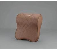 LQFC Auto Repose-tête pour Tesla Model 3,Siège de Voiture Appuie-tête Oreiller Cervical Ergonomique Coussin Cervical Tête Cou Repos Respirant,Aménagements intérieurs,Brown-1*headrest