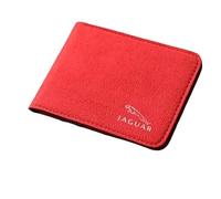 LQFC Étui en Cuir permis de Conduire pour Jaguar C-X16 E-Pace F-Pace F-Type I-Pace S-Type,Portefeuille de permis de véhicule Organisateur de Cas pour Les Documents et Les Cartes,Red