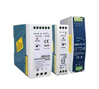 LQFKIRKFT DIN Rail EDR MDR 20W 60W 75W AC to DC SMPS Output Switching Power Supply Input 100-240V Output 5V 12V 15V 24V 36V 48V Adjustable(24V_MDR-60W)