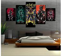 LQHQT Impressions sur Toile,Pas De Cadre 5 Pièce Résumé HD Image My Hero Academia Anime Affiche Décoration Peinture 30 * 40Cm * 2 30 * 60Cm * 2 30 * 80Cm