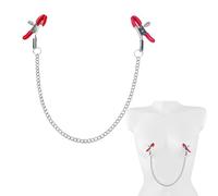 LQIOACU 1 Pièce pince teton sexuelle, Jouets de mamelon, Pince tetons sexuel femme sm, Pince a teton pour femme, Rouge