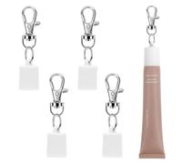 LQIOACU 4 Pièces Porte-clés pour sum-mer fri-days lip balm, Blanc