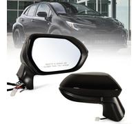Lqito Right Passenger side Mirror Fits 2019-2023 Toyota Corolla Sedan with Power Glass without Heated without Turn signals without Blind Spot Match Black Replace 8791006800 (3Pins)