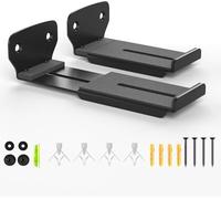 LQKUMJG Support mural pour Samsung, Sony, LG, Vizio, Bose, JBL et plus encore, profondeur réglable de 8,9 à 16 cm, peut supporter jusqu'à 13,6 kg