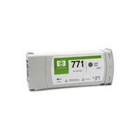 LQNXAVUD Cartouche à Encre recyclée Compatible Compatible avec Design Jet Z6200 Z6800 Z6600 Z6100 Les imprimantes fonctionnent avec 771 Cartridge Plotter(LGY)