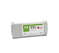 LQNXAVUD Cartouche à Encre recyclée Compatible Compatible avec Design Jet Z6200 Z6800 Z6600 Z6100 Les imprimantes fonctionnent avec 771 Cartridge Plotter(Red)