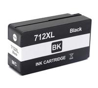 LQNXAVUD Cartouche à Jet d'encre remanufacturé 712 XL 712XL 3ED71A 3ED67A Compatible avec DesignJet T210 T230 T250 T650 Les imprimantes fonctionnent avec la série 712(712XL Black)