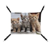 LQPMNK Hamac élégant pour petits animaux de compagnie, chatons, famille, chats, lit imprimé petit animal, toile respirante, facile à installer, peu encombrant et portable
