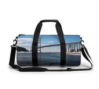 LQPMNK Mackinac Sac de fitness réutilisable avec compartiment à chaussures Motif pont suspendu 45 cm/22,9 cm/22,9 cm Style 45 cm/22,9 cm/22,9 cm, Style :, 17.7in/9in/9in
