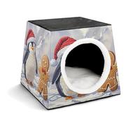 LQPMNK Nid portable pour petits animaux de compagnie, copains de montagne enneigée, motif capsule spatiale, nid pour animaux de compagnie, lit durable pour la maison et les voyages