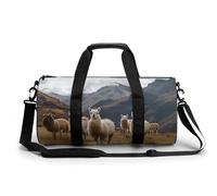 LQPMNK Sac de fitness, motif lamas dans les Andes, sac de gym, sac de sport, voyage, fitness, sac de gym essentiel, sac de gym avec compartiment à chaussures, 45 cm/22,9 cm/22,9 cm, style, 45 cm/22,9