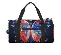 LQPMNK Sac de fitness, sac de sport réutilisable imprimé papillon Musica Sac de sport Voyage Fitness Sac Essentials Sac de gym avec compartiment à chaussures Style Style Taille unique, Style :, Taille