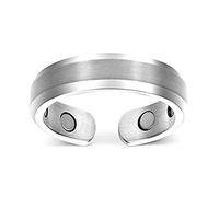 LQQDREX Bague magnétique élégante en cuivre pour homme et femme - Anneau magnétique Olux pour perte de poids - Bague magnétique en acier inoxydable - Soulage la fatigue - Aide au sommeil - Acupression
