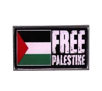 LQQDREX Broche drapeau palestinien, broche drapeau palestine, badge de revers de la Palestine, broche « I Stand With Palestine », I Support Palestine Pins, Palestine Countries Broche, Cristal