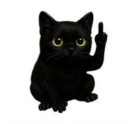 LQQDREX Mini statue d'animal amusant, mini chien chat figurine ornement de bureau, statue de jardin en résine doigt d'honneur amusant, statut de poche mignon, décoration de table d'art fait à la main