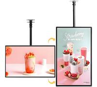 LQQYJSM Caisson Lumineux LED Ultra-Mince À Cadre Clipsable, Présentoir D'affiches Lumineux, Panneau Menu 3D Rétroéclairé LED, Panneau D'affichage Mural pour Restaurants, Cafés Et Boutiques 40x60cm