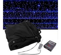 LQQYJSM Décor Étoilé Toile Fond LED Ciel Étoilé pour Scène, Rideaux Ciel Nocturne Fond sur Le Thème De l'espace, Décor Photographie Étoilée sur Le Thème De l'univers Et De l'espace 2x3m