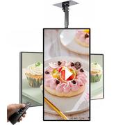 LQQYJSM Écran LCD D'affichage Dynamique 1920 X 1080 IPS Full HD, Fixation Murale, Format Paysage/Portrait, Lecteur Multimédia Intégré, Partage De Photos Et Vidéos Via Application Ou USB 27in
