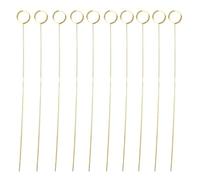 LQRCTRY Bâtonnet porte-cartes pour pics à fleurs, Arrangements 10 pièces Clips de boîte de Bouquet décoratifs brillants fournitures d'emballage de bricolage dorure amour coeur forme d'étoile(Round)